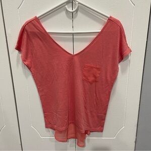 Mudd Pink Mesh Short Sleeve Shirt